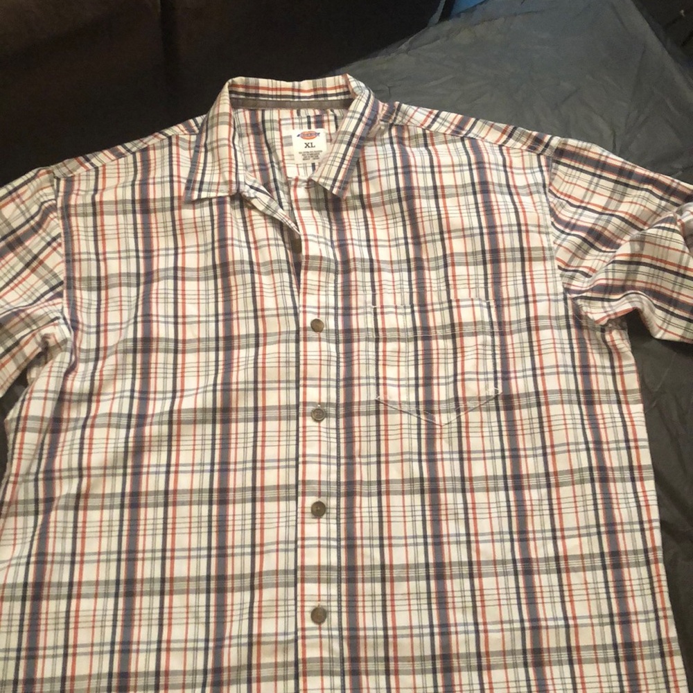 Dickies men’s short sleeve flannel xl